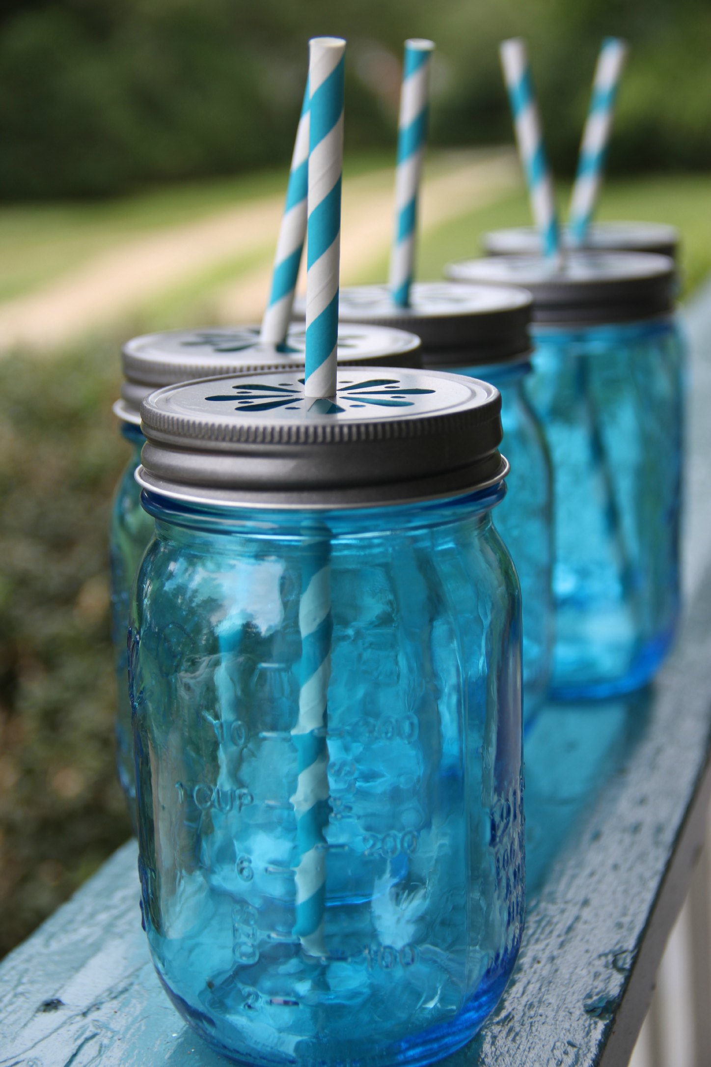 Bottoni Galore Mason Jar Bali Blue | 200 Bottoni Colorati Tinti A Mano | Per Craft E Abbigliamento