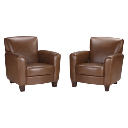 Threshold™ Nolan Bonded Leather Club Chair - Camel (2 Pack