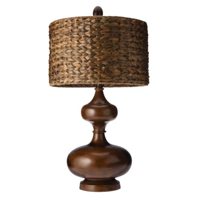Mudhut™ Gourd Table Lamp with Seagrass Shade (Includes CFL Bulb