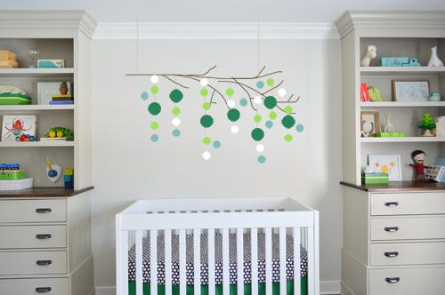 Young House LOVE NURSERY WITH POPS OF KELLY!