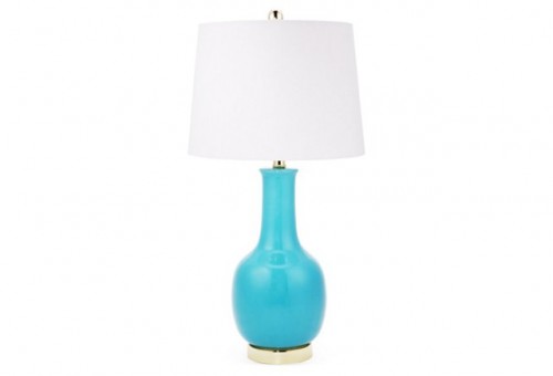 ONE KINGS LANE -Margo Table Lamp, Turquoise