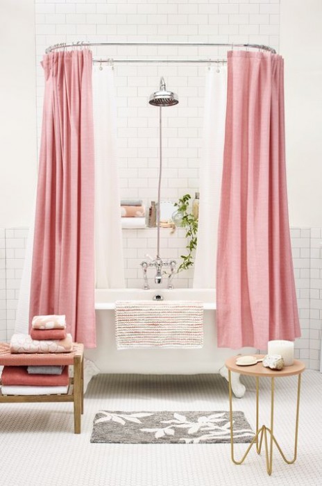 PINK SHOWER CURTAIN AT TARGET