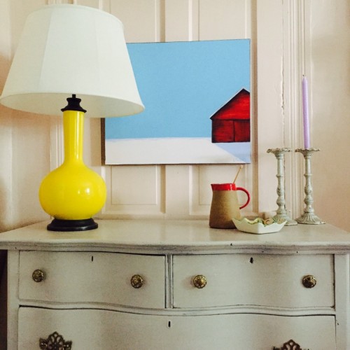 YELLOW LAMP AND BLUE SKY