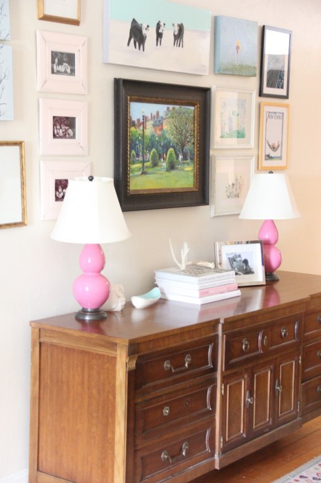 CREDENZA AND GALLERY WALL