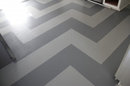 PAINTED KITCHEN FLOOR - COVENTRY GRAY AND TUCKER GRAY