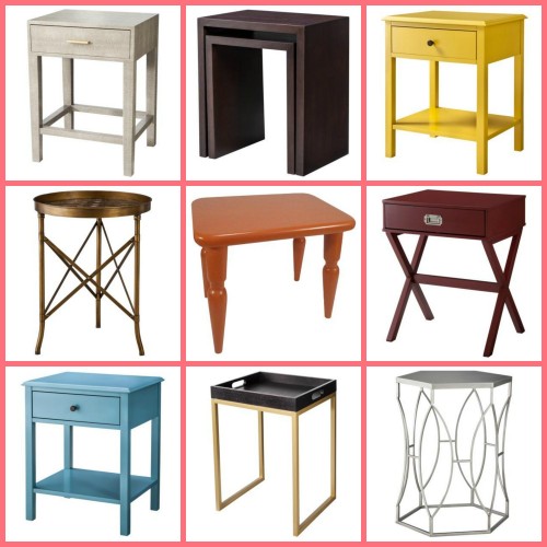 TARGET THRESHOLD ACCENT TABLES: CLOCKWISE FROM TOP LEFT: 