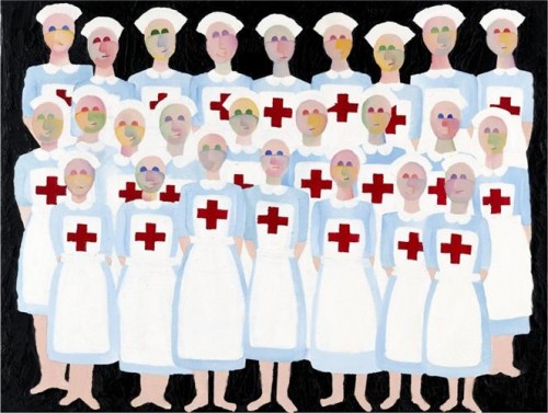 LUCILLE PACK World War II Nurses, 2010 archival print on bamboo paper limited edition 