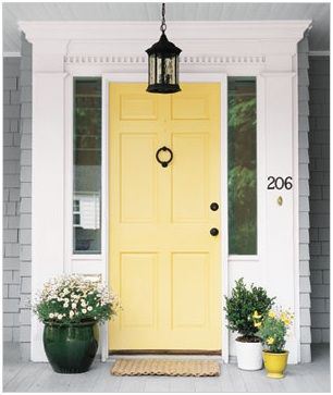 Hawthorne Yellow Front door from Pinterest