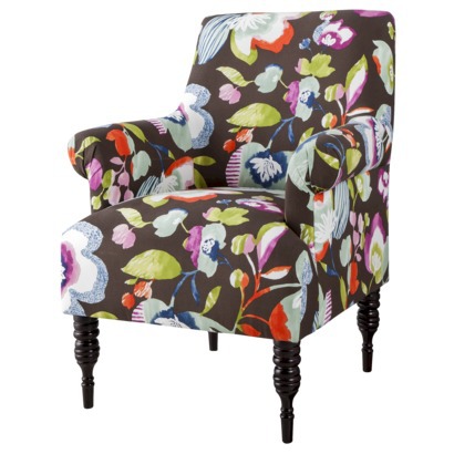 Candace Upholstered Arm Chair - Multicolored Floral