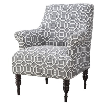 on sale now! $135 Candace Upholstered Arm Chair - Gray Circle Lattice