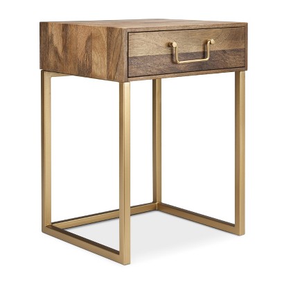 Threshold™ Accent Table - Wood and Gold