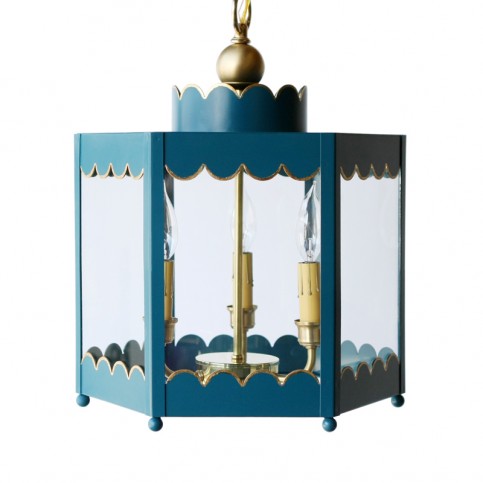 The Scalloped Lantern-Available in Three Different Sizes and Six Different Colors - 