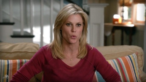 CLAIRE ON MODERN FAMILY...IN BURGUNDY