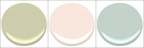 PASTEL COMBO    - GUILFORD GREEN, PINK CLOUD AND PALLADIAN BLUE