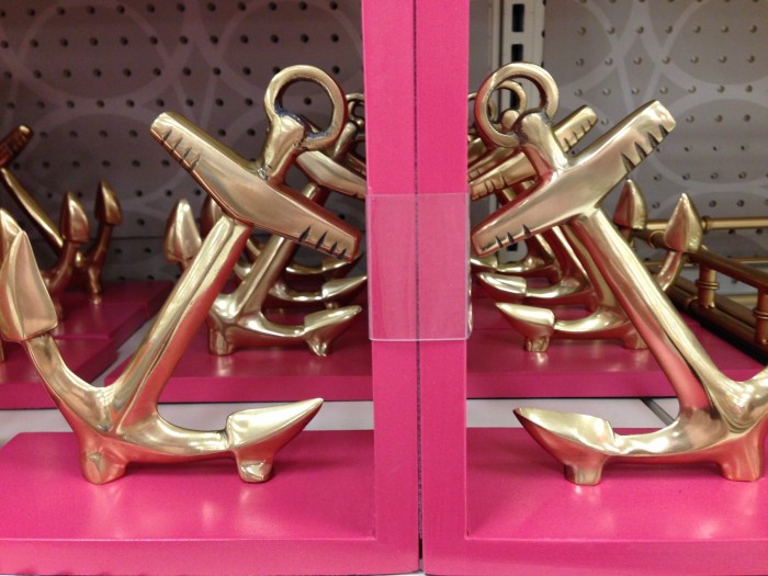 THE PINK BOOKEDS WITH BRASS ANCHORS ACTUALLY CAME HOME WITH ME...SEE THEM SOON IN MY BOOKSELF MAKEOVER