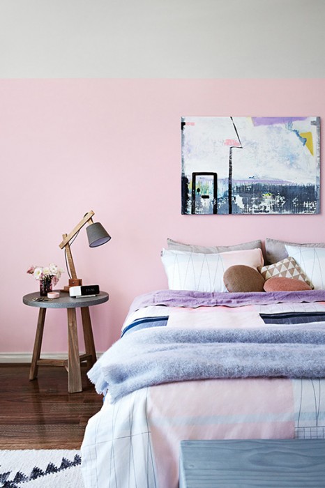 LIVING IN PINK - SF GIRL BY THE BAY- photography by armelle habib + styling julia green via home life.