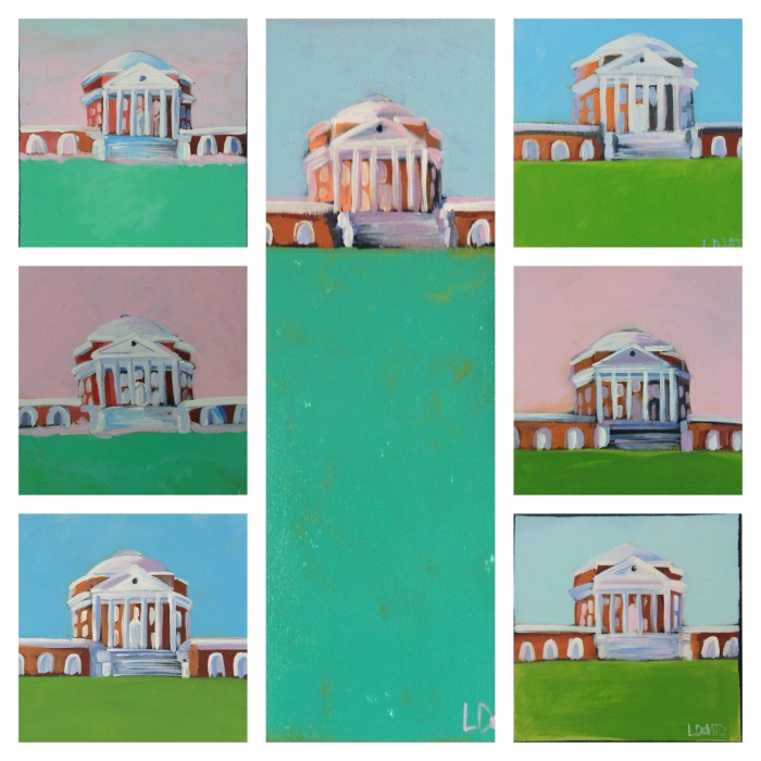 UVA ROTUNDA PAINTINGS FOR 2015 - IF YOU SEE ONE YOU LIKE EMAIL ME LSDEVITO@GMAIL.COM OR VISIT MY SITE - QUANITIES ARE VERY IMITED