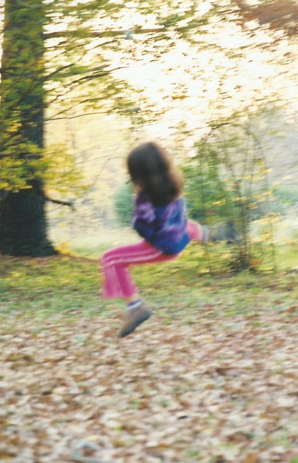 THE KIDS LIVED OUTSIDE IN THE FALL...THE CRUNCHING OF LEAVES..AND PHOEBE WAS ALWAYS A BLUR